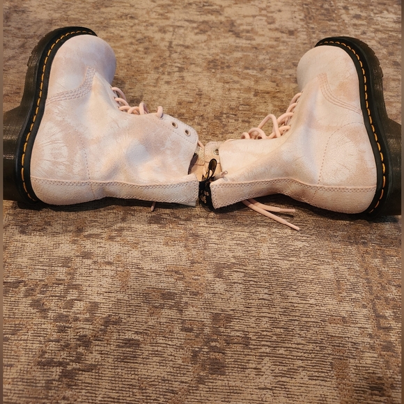 Pink Tie Dye Dr. Martens 9 Women - Picture 4 of 9